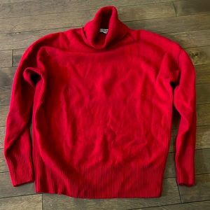 Reiss roll very good condition red cashmere blend size XS